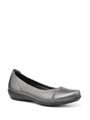 Hotter Silver Wide Fit Robyn II Slip-On Leather Shoes - Image 2 of 4