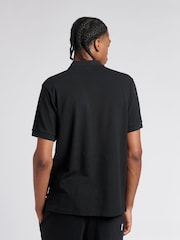 Franklin & Marshall Black Mens Crest 100% Cotton Polo Shirt - Image 2 of 5