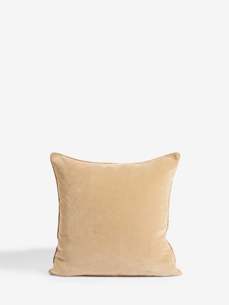 Gold 59 x 59cm Soft Velour Cushion - Image 5 of 5