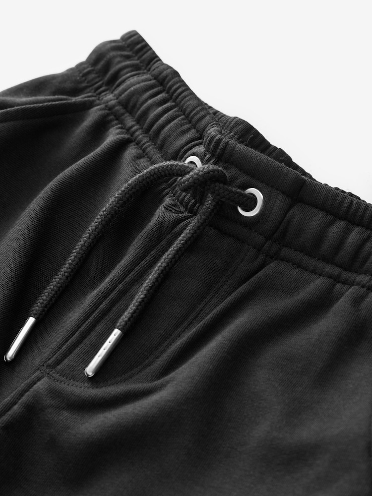Black 100% Cotton Cargo Pocket Joggers (3-16yrs) - Image 4 of 4