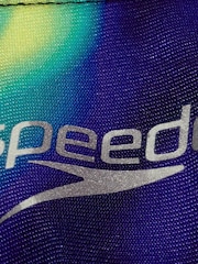 Speedo Placement Digital Powerback Black Swimsuit - Image 9 of 9