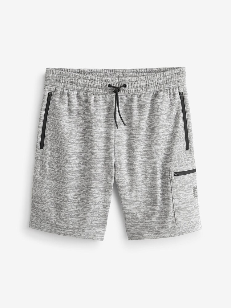 Grey Fleece Cargo Shorts - Image 7 of 10