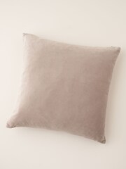 Truly Grey Velvet Square Cushion - Image 2 of 5