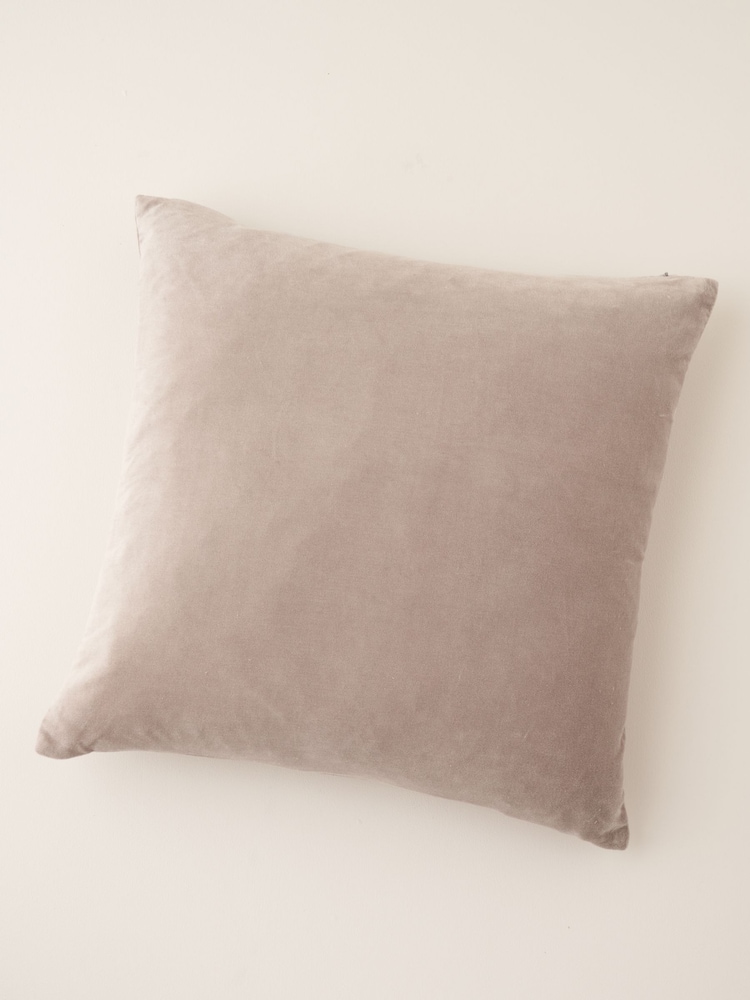 Truly Grey Velvet Square Cushion - Image 2 of 5