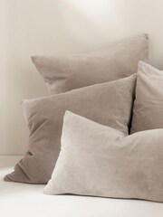 Truly Grey Velvet Square Cushion - Image 3 of 5