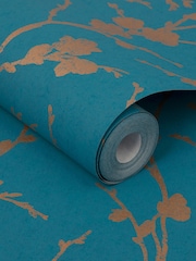 Graham & Brown Green Meiying 10M Wallpaper - Image 3 of 3