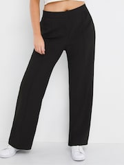 JD Williams Black Short Length Magisculpt Wide Leg Trousers - Image 1 of 4