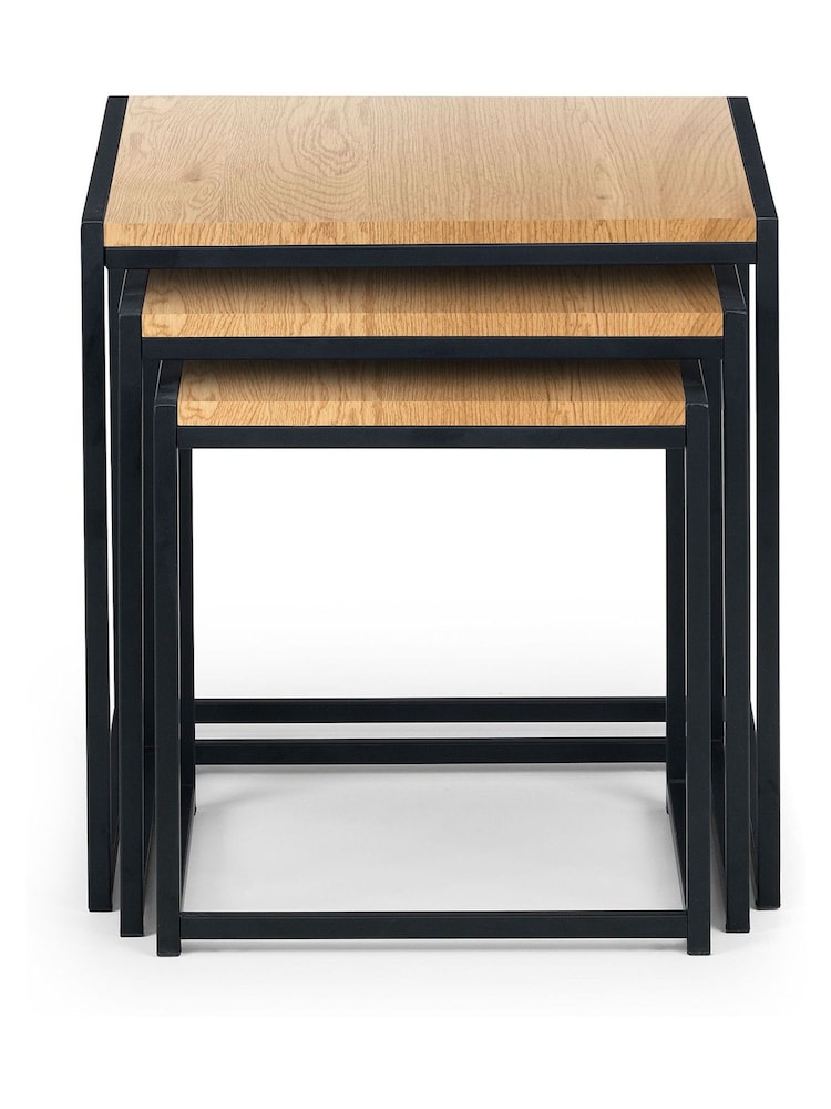 Julian Bowen Brown Tribeca Nest Of 3 Tables - Image 2 of 3