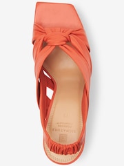 Orange Signature Forever Comfort® Leather Twist Sandals - Image 5 of 6