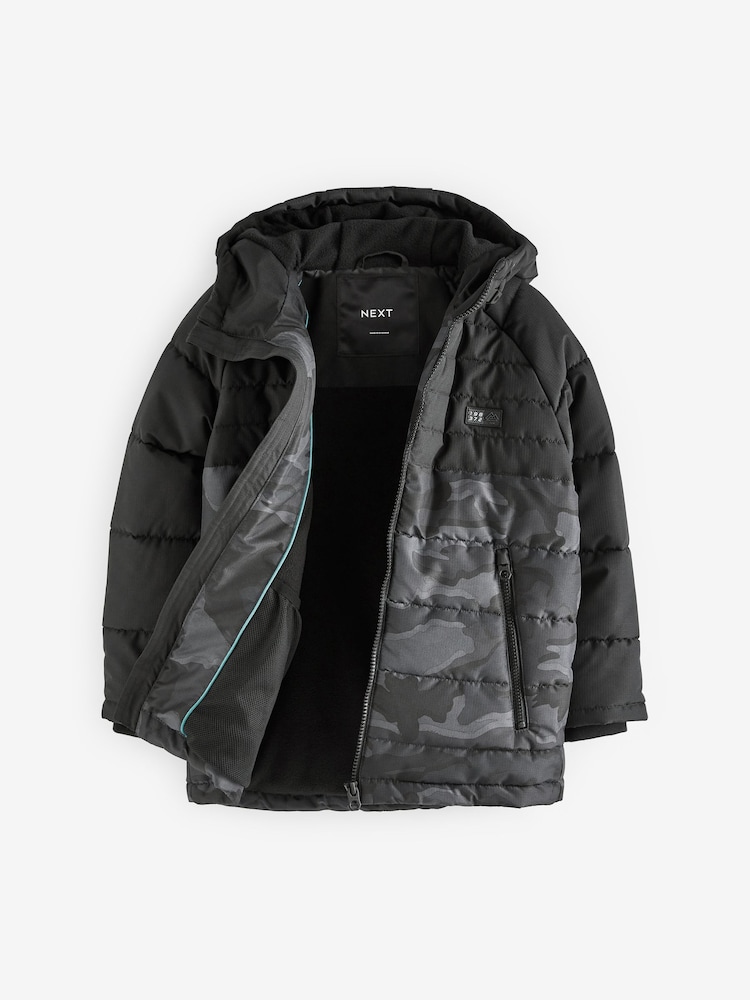 Camouflage Shower Resistant Puffer Coat (3-16yrs) - Image 2 of 4