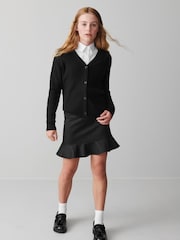 Clarks Black Girls School Cable Cardigan - Image 1 of 10