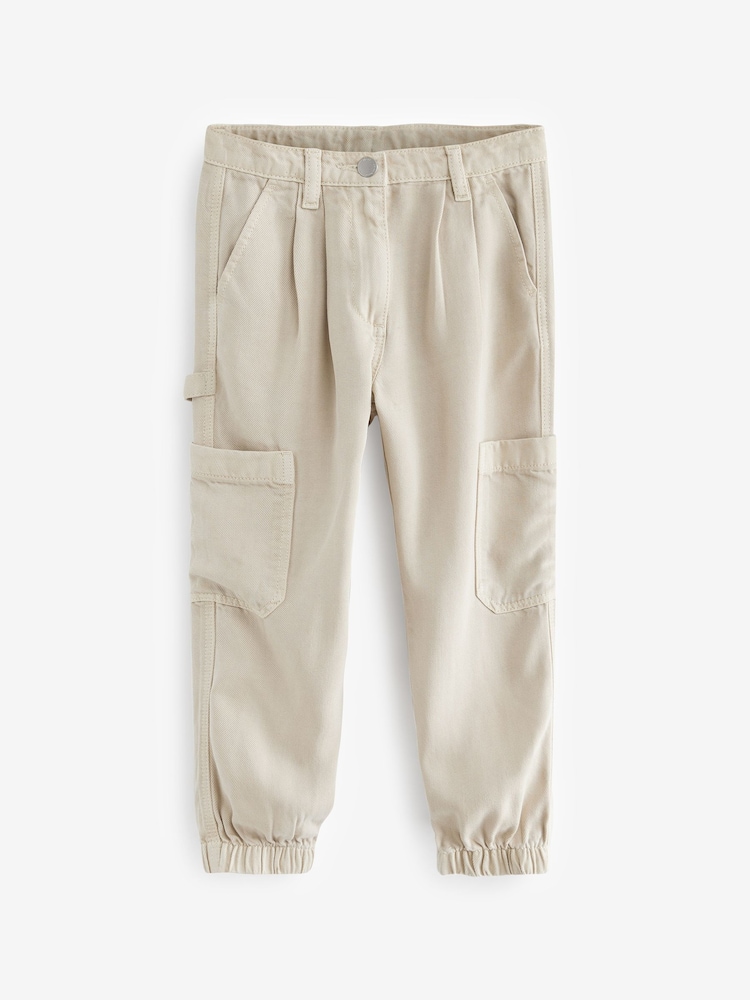 Neutral TENCEL™ Cargo Trousers (3-16yrs) - Image 5 of 6
