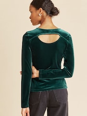 Albaray Green Velvet Top - Image 2 of 4