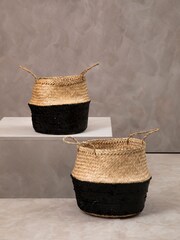 Interiors by Premier Grey Seagrass Basket - Image 1 of 3