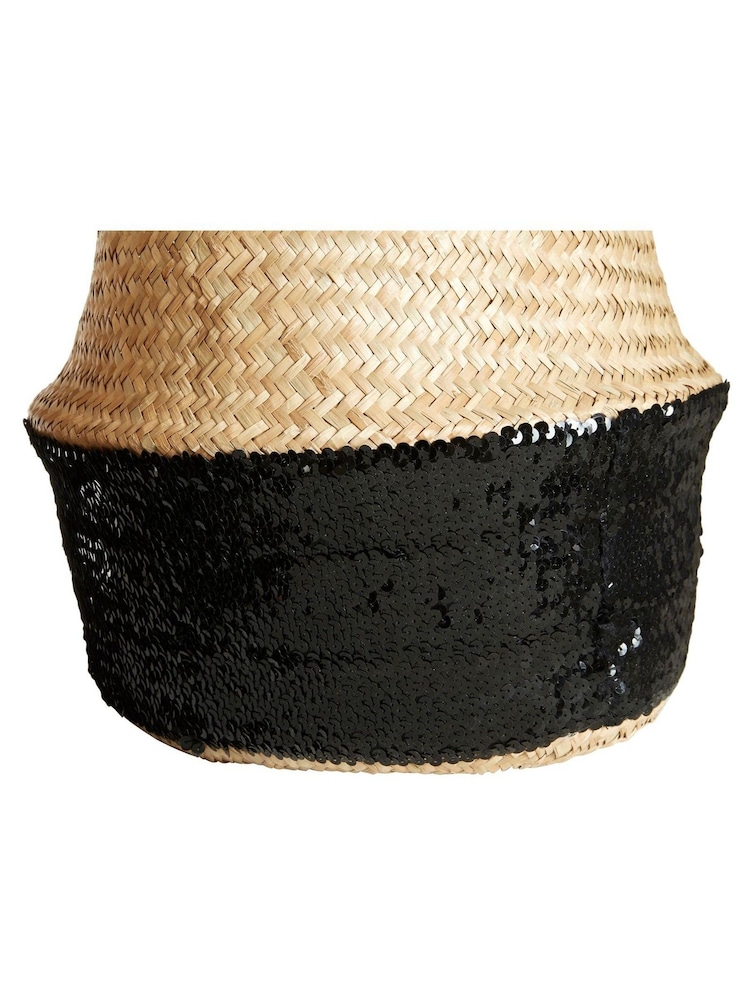 Interiors by Premier Grey Seagrass Basket - Image 2 of 3