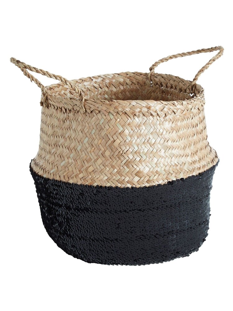 Interiors by Premier Grey Seagrass Basket - Image 3 of 3