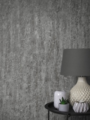 Graham & Brown Grey Orbit Deep Silver 10M Wallpaper - Image 1 of 3