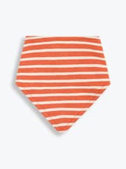 JoJo Maman Bébé Ecru 3-Pack Fox Dribble Bibs - Image 2 of 4