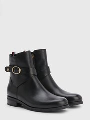 Tommy Hilfiger Black Belt Boots - Image 1 of 5