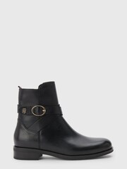 Tommy Hilfiger Black Belt Boots - Image 2 of 5