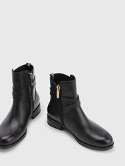 Tommy Hilfiger Black Belt Boots - Image 3 of 5