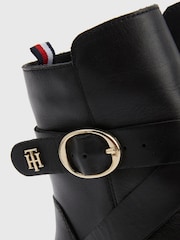 Tommy Hilfiger Black Belt Boots - Image 5 of 5