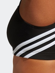 adidas Black 3 Stripe Sporty Bikini Bottoms - Image 6 of 7