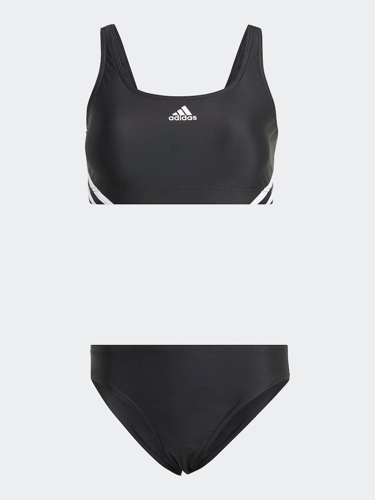adidas Black 3 Stripe Sporty Bikini Bottoms - Image 7 of 7
