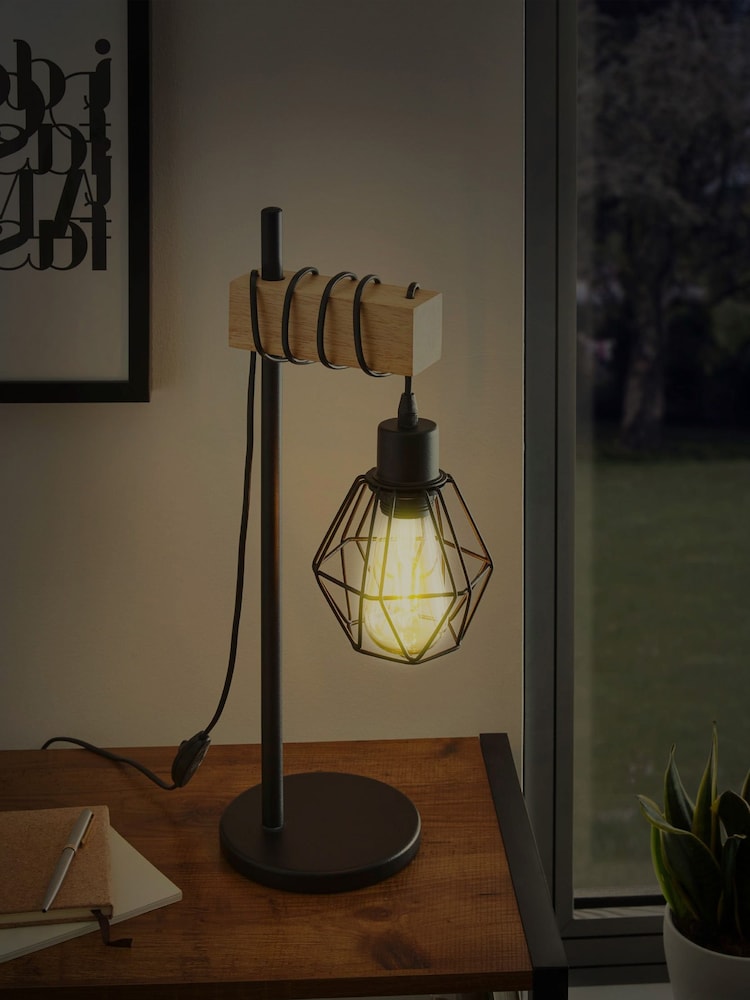Eglo Black Townshend 5 1 Light Caged Table Lamp - Image 2 of 4