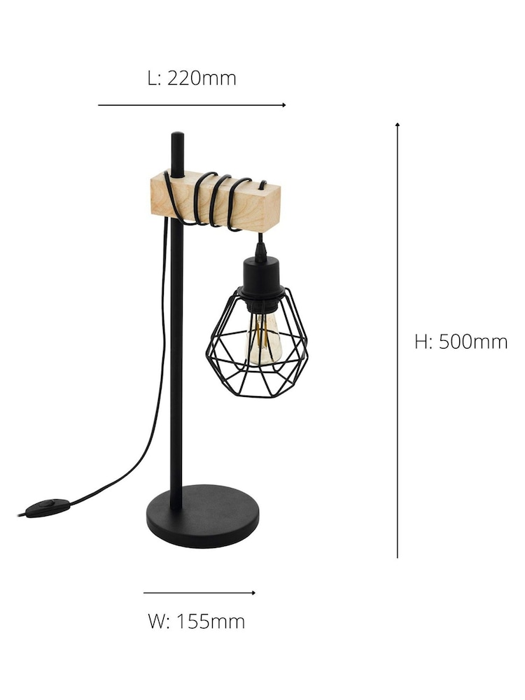 Eglo Black Townshend 5 1 Light Caged Table Lamp - Image 4 of 4 Eglo Black Townshend 5 1 Light Caged Table Lamp - Image 4 of 4
