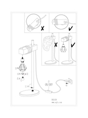 Eglo Black Townshend 5 1 Light Caged Table Lamp - Image 5 of 5