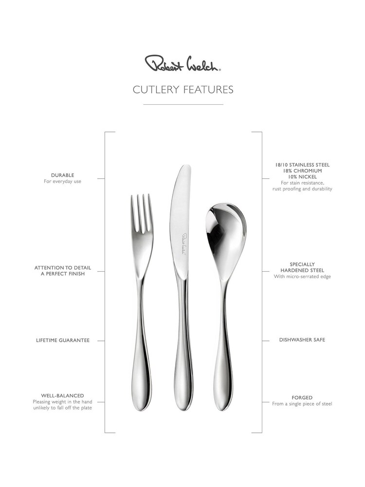 Robert Welch Silver 56pc Bourton Cutlery Set - Image 4 of 4