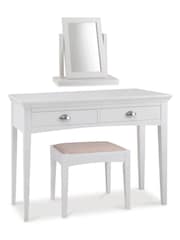 Bentley Designs White Hampstead Stool - Image 2 of 3
