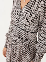 FatFace Kielder Artisan Geo Black Dress - Image 4 of 5