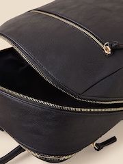 Accessorize Black Classic Zip Around Backpack - Image 4 of 4
