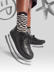 Clarks Black Multi Fit Leather Fawn Lay Shoes - Image 1 of 9