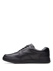 Clarks Black Multi Fit Leather Fawn Lay Shoes - Image 4 of 9