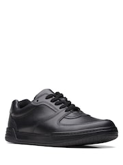 Clarks Black Multi Fit Leather Fawn Lay Shoes - Image 5 of 9