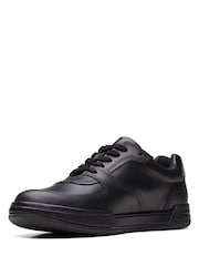 Clarks Black Multi Fit Leather Fawn Lay Shoes - Image 6 of 9