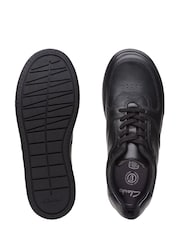 Clarks Black Multi Fit Leather Fawn Lay Shoes - Image 9 of 9