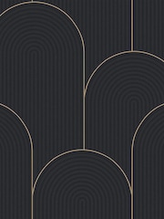 Graham & Brown Black Lancet 10M Wallpaper - Image 2 of 3