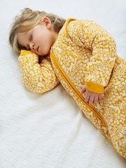 JoJo Maman Bébé Mustard Woodland 3.5 Tog Toddler Sleeping Bag - Image 1 of 4