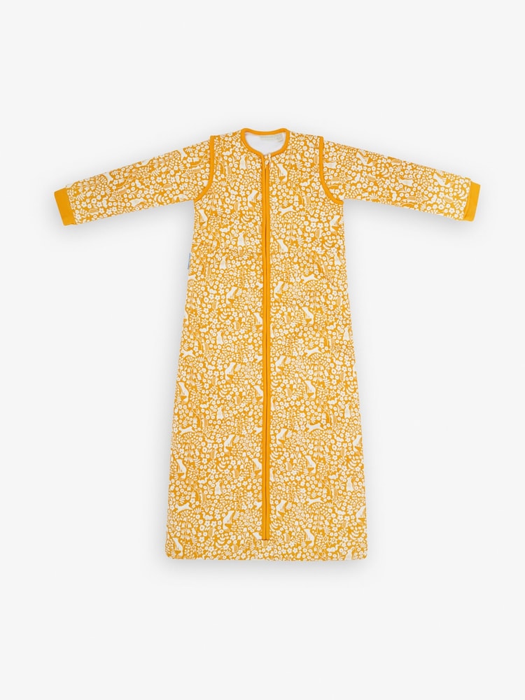 JoJo Maman Bébé Mustard Woodland 3.5 Tog Toddler Sleeping Bag - Image 2 of 4