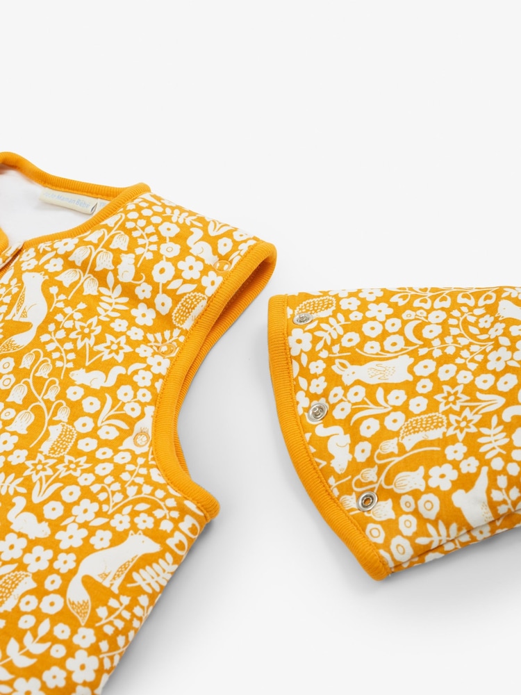 JoJo Maman Bébé Mustard Woodland 3.5 Tog Toddler Sleeping Bag - Image 4 of 4