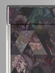 Graham & Brown Amethyst Purple Timepiece Made to Measure Roman 100% Cotton Blind - Image 3 of 6