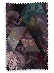Graham & Brown Amethyst Purple Timepiece Made to Measure Roman 100% Cotton Blind - Image 6 of 6