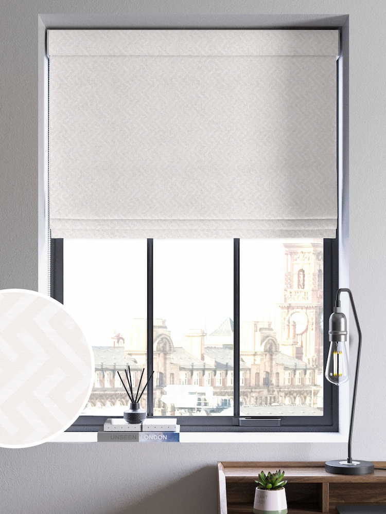 Cream Amble Made To Measure Roman Blind - Image 1 of 6