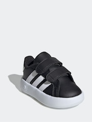 adidas Black/White Kids Grand Court 2.0 Shoes - Image 3 of 8