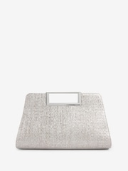 Shimmer Metal Handle Clutch Bag - Image 3 of 6