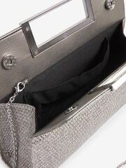 Shimmer Metal Handle Clutch Bag - Image 5 of 6
